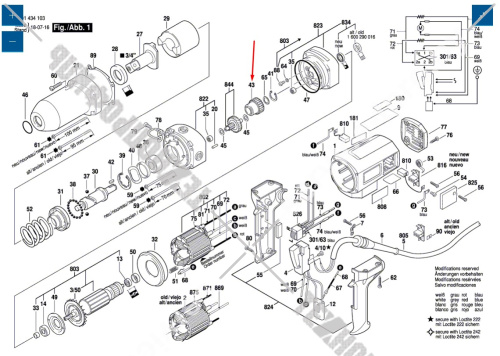 Цилиндрическая шестерня Z=25 к гайковерту GDS 24 / GDS 30 BOSCH (3606301006) купить в сервисном центре Технопрофиль фото 2