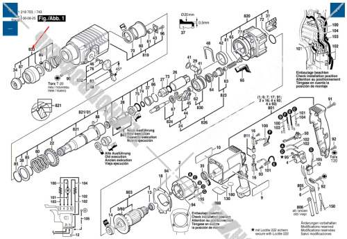 Ремкомплект патрона перфоратора Bosch GBH 2-24 DSR (0611228703) 1617000163 купить в сервисном центре Технопрофиль фото 4