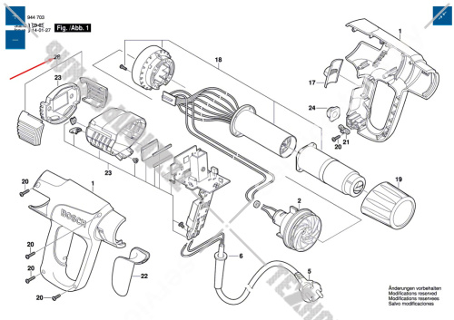 Элемент фильтра к GHG 660 LCD BOSCH (1609203H78) купить в сервисном центре Технопрофиль фото 2