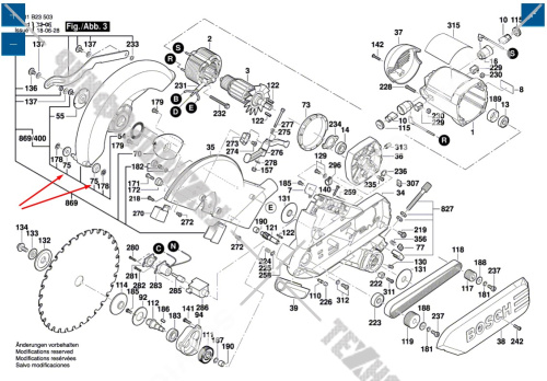 Ходовой ролик к GCM 10/12 SD BOSCH (2610915724) купить в сервисном центре Технопрофиль фото 2
