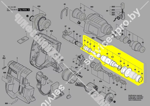 Труба__GBH 180-LI / GBH 18V-21 (1619P09617) купить в сервисном центре Технопрофиль