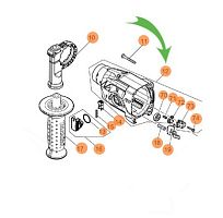 Корпус редуктора в сборе к DHR182 MAKITA (136043-7) купить в сервисном центре Технопрофиль