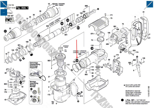Кольцо уплотнительное 55х2 мм BOSCH (1610210095) купить в сервисном центре Технопрофиль фото 2