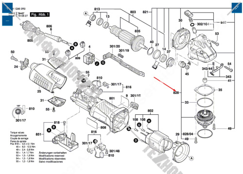 Опорный фланец болгарки УШМ Bosch GWS 17-125 CIE (3601G960R0) 1607000D62 купить в сервисном центре Технопрофиль фото 6