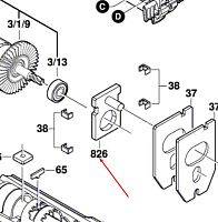 Подшипниковый мост к PST 650 / PST 700 E BOSCH (2609003863) купить в сервисном центре Технопрофиль