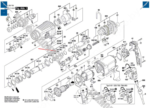 Кольцо уплотнительное к GBH 240 / GBH 2-24 / GBH 2-26 / PBH 3000 FRE BOSCH (1610210178) купить в сервисном центре Технопрофиль фото 4