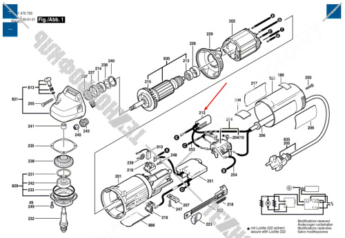 Помехоподавляющий конденсатор к GEX 150 ACE / GGS 27 C / GKF 600 CE  BOSCH (2607329124) купить в сервисном центре Технопрофиль фото 2