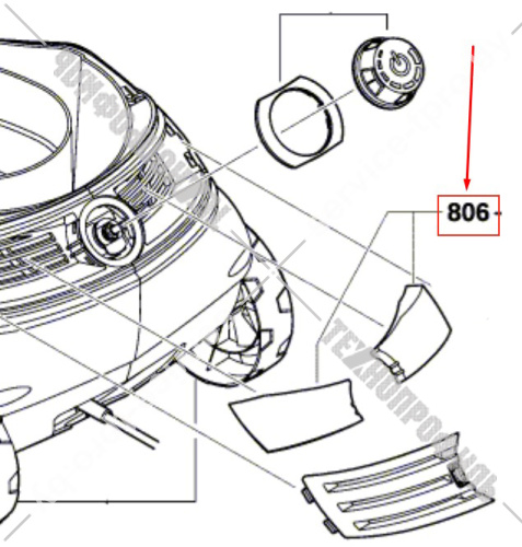 Воздушный фильтр бумажный к PFS 105E BOSCH (1609203X00) купить в сервисном центре Технопрофиль