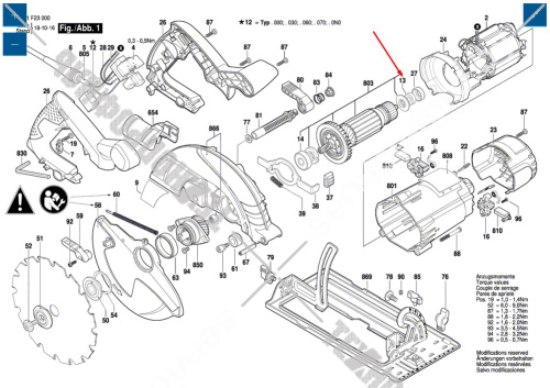 Подшипник 607 болгарки Bosch GWS 7-125 (3601C88102) 1619P00456 купить в сервисном центре Технопрофиль фото 2