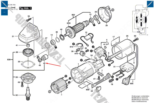 Ведущая шестерня болгарки УШМ Bosch PWS 600 (0603371903) 1606333605 купить в сервисном центре Технопрофиль фото 5