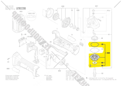Опорный фланец__GWS 18-125 V-LI (16170006B3) купить в сервисном центре Технопрофиль