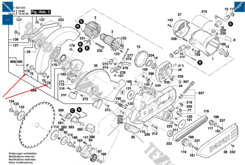 Стопорное кольцо к GCM10/12 SD BOSCH (2610990521) купить в сервисном центре Технопрофиль фото 2