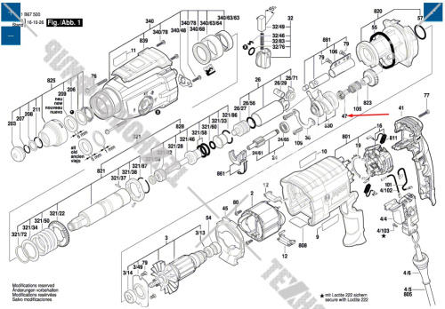 Коммутационный элемент к GBH 2-28 D/DV/F BOSCH (1616312010) купить в сервисном центре Технопрофиль фото 4