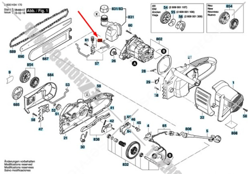 Масляный насос к AKE 30/35/40 S BOSCH (2609001308) купить в сервисном центре Технопрофиль фото 5