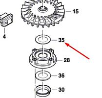 Открытый диск к GEX 125-1 AE BOSCH (2609110724) купить в сервисном центре Технопрофиль
