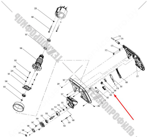 Клемма к торцовой пиле LS1018L MAKITA (JM23100171) купить в сервисном центре Технопрофиль фото 2