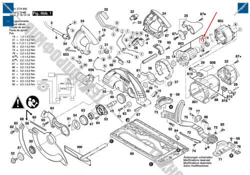 Шарикоподшипник к GKS 85 G / 235 Turbo /65 G BOSCH (2610017348) купить в сервисном центре Технопрофиль фото 2